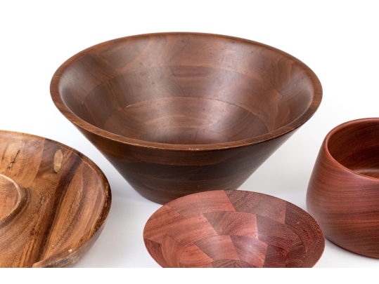 Assembled Collection Of Seven Wooden Serving Utensils