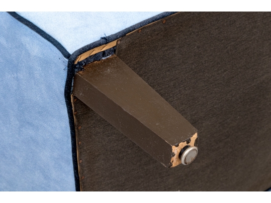 Custom Upholstered Bed End Or Window Bench With Flared Arms