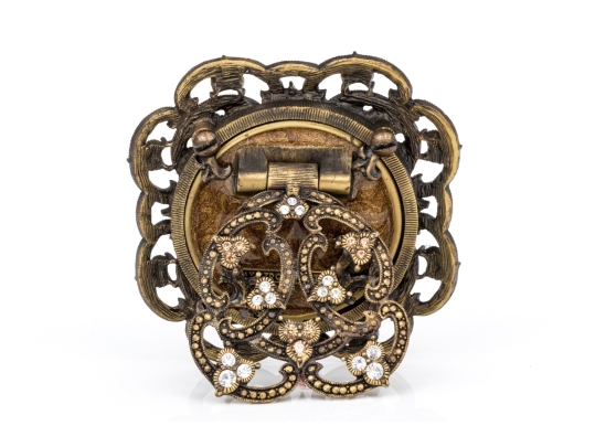 Jay Strongwater Small Scalloped Square Frame, Boxed