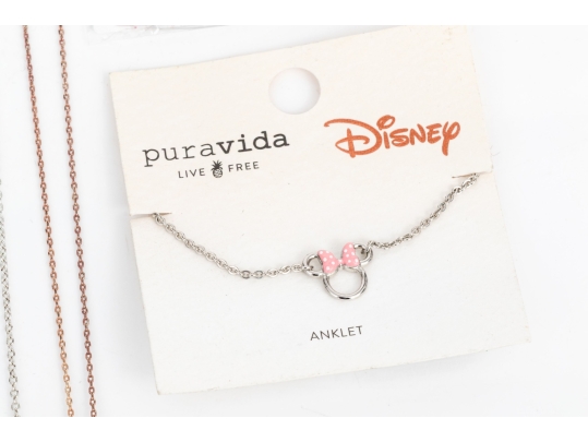 Disney Collection Of Themed Jewelry Pieces, Including A Boxed Disney Parks/Pandora Bracelet