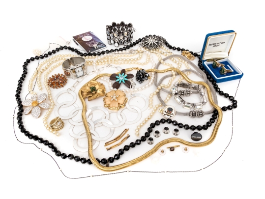 Collection Of Assorted Fashion And Costume Jewelry Pieces, Including Lee Angel And Monet