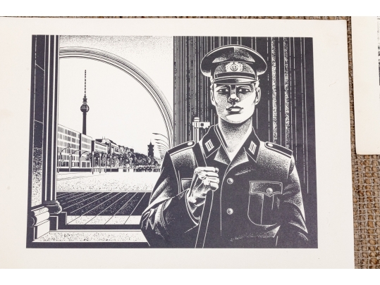 Vintage 1973-74 DDR Portfolio Of Prints Along With A Collection Of Other Prints