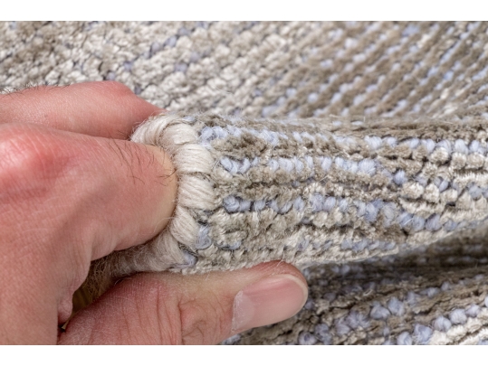 Hand Knotted Wool And Silkette Contemporary Carpet, 7' X 5', New