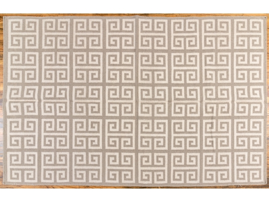 Hand Woven Wool 'Urban Bungalow' Carpet, 8' X 5', New