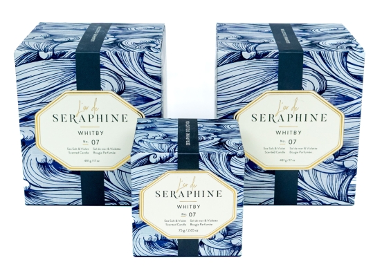 Set Of Three Boxed L'Or De Seraphine Candles Whitby No. 07, Boxed