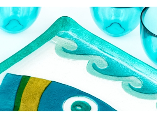 Glass And Crystal Serving Wares Including Orrefors