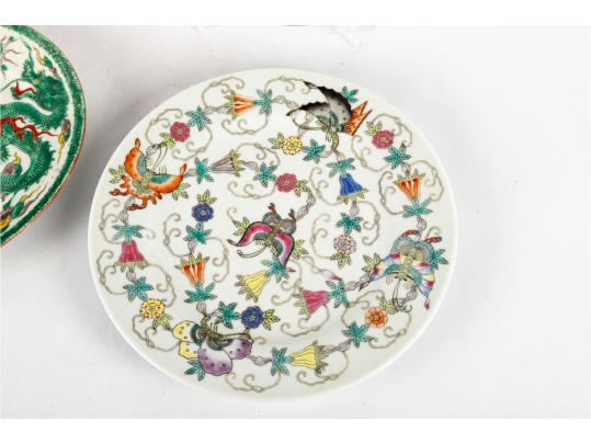 19th Century Hand-Painted Porcelain Plates