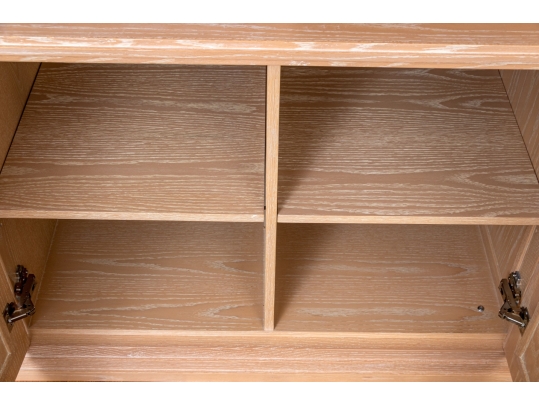 Large Natural Finished Media Cabinet