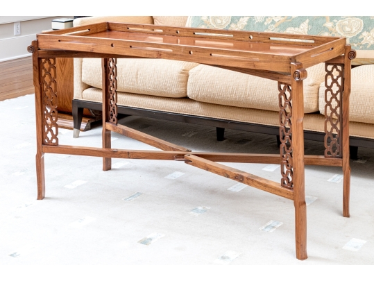 Chinese Fantastic Console Tray Top Collapsible Table