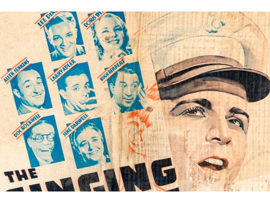 Collection Of Seven 1930's Stamford Theatre Movie Posters And  A 1953 Movie Poster