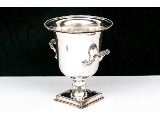A Fine American, Gorham Silver Plated Twin Handled Champagne Cooler