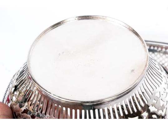 Group Of Three Fine Vintage English Silverplate Baskets