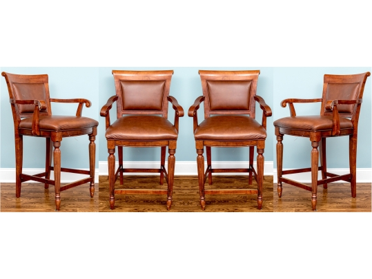 Set Of Four Ethan Allen Counter Stools