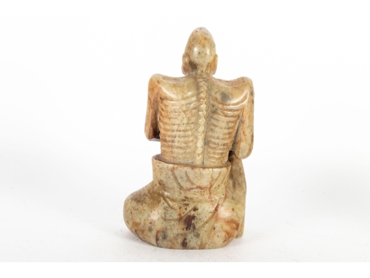 Carved Soapstone Figure Of An Ascetic 