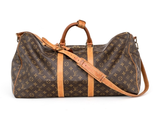 Louis Vuitton Vintage Brown Monogram Leather And Coated Canvas 