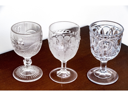 Assembled Collection Of Eighteen Glass Goblets