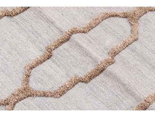 Hand Woven Wool 'Adler' Carpet, 7'-8 1/2