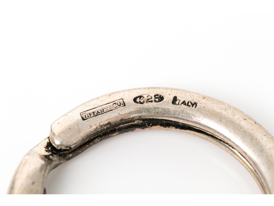 Tiffany & Co. Sterling Silver Whimsical Green Enamel Frog Key Chain, With Felt