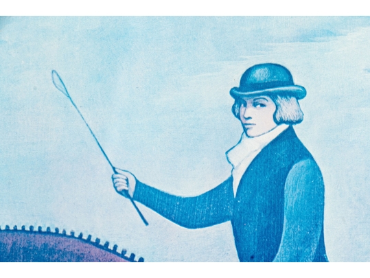 After Paul Davis Framed Vintage Horse Show Poster, Hamptons Classic 1978 