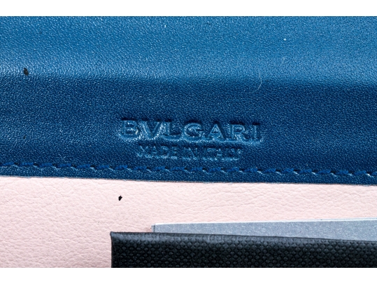 Bulgari Green Patent Leather Wallet