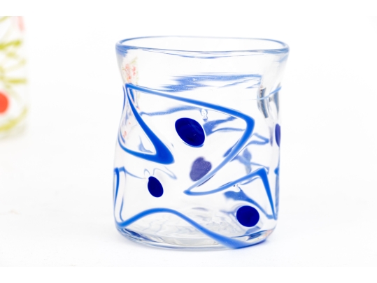 Collection Of Fourteen Peàn Doubulyu Wackie Dot Glass Tumblers