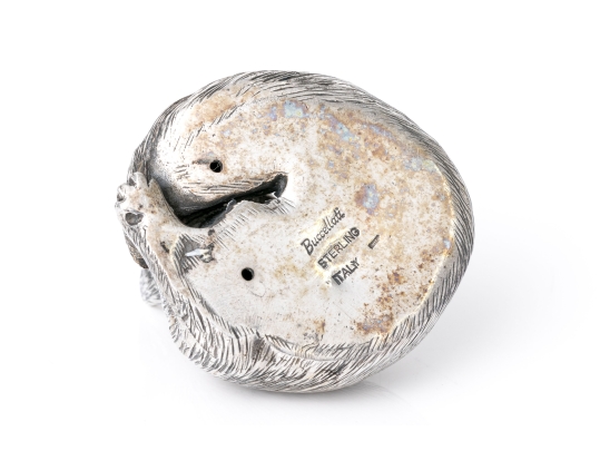 Buccellati Sterling Silver Miniature Precious Curled Fox