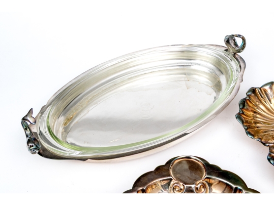 Collection Of Silver Plated Serving Ware, Including English Silver Mfg. Co. 