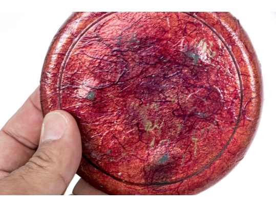 Collection Of Five Decoupage Glass Bottle Coasters