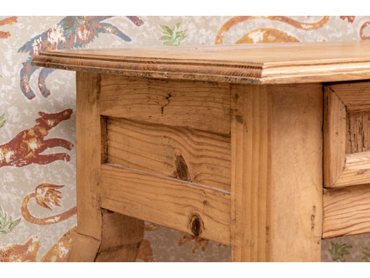Rustic Pine Hall Console Table