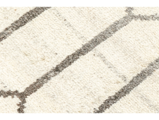 Hand-Knotted Wool Snakeskin Motif Scatter Rug (3’1” X 2’0