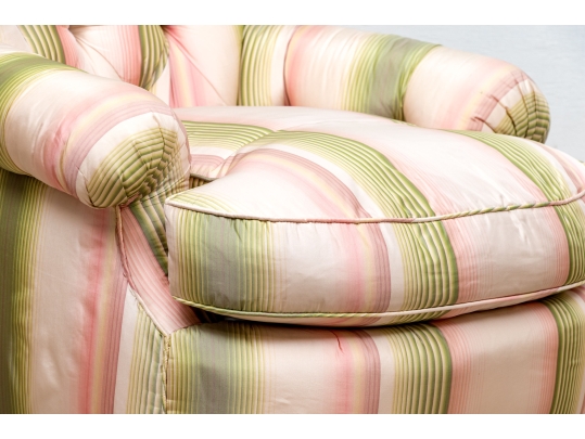 Vintage Button Tufted Armchair For Reupholstery