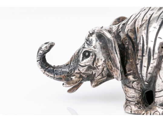 Buccellati Sterling Silver Miniature Delightful Standing Elephant, Retail $660