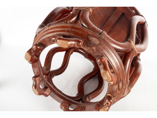 Asian Bentwood Drum Stool Or Side Table