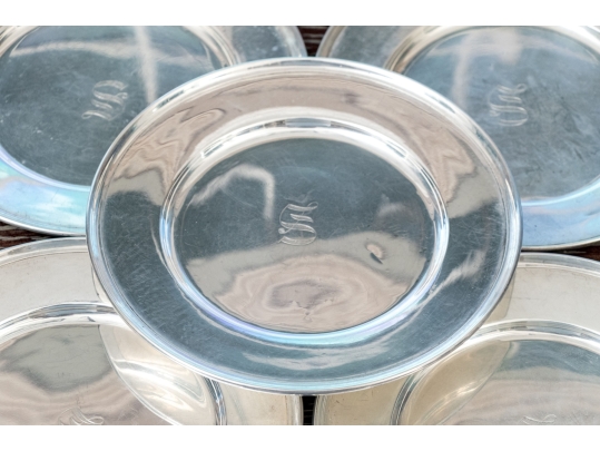 Twelve International Silver Co. Sterling Silver Bread And Butter Plates, 22.095 Ozt.