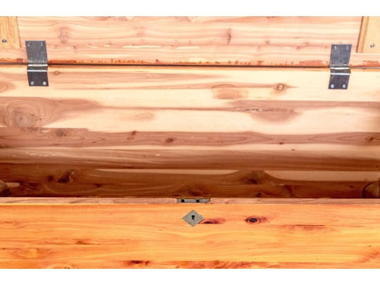 Quality Handcrafted Maple And Cedar Lined Storage Trunk