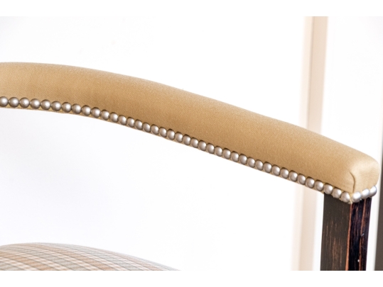 Pair Of Custom Upholstered Barstools