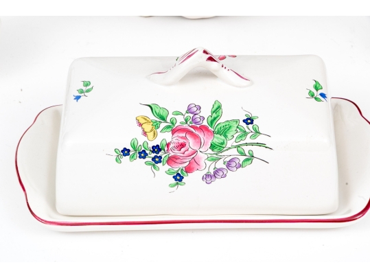 KG Luneville Hand-Painted French Ceramic Serving Wares