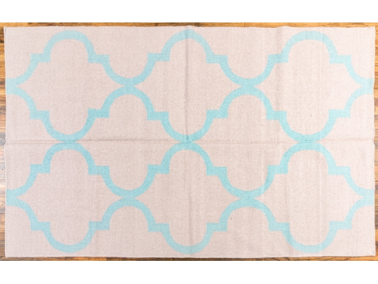 Fabulous Flat Weave Wool 'June' Carpet, 8' X 5', New