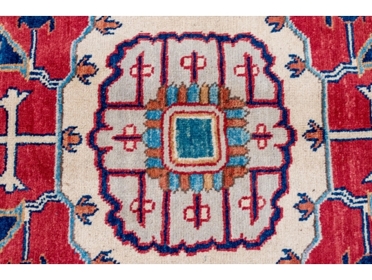 PREMIUM HAND-KNOTTED WOOL PAKISTAN KAZAK CARPET, 9' X 11'-8