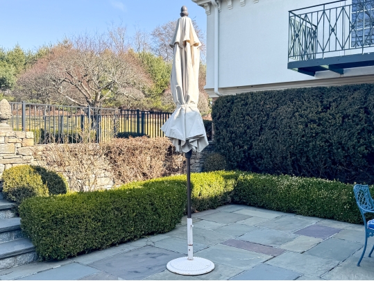 Two Large Patio Umbrellas