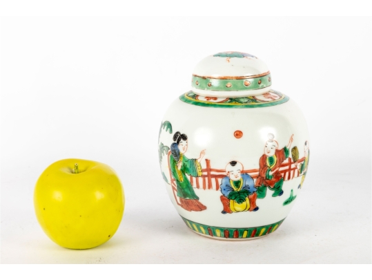 Chinese Famille Verte Ginger Jar