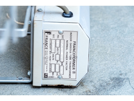 Vintage Neon Budweiser Sign On Stand