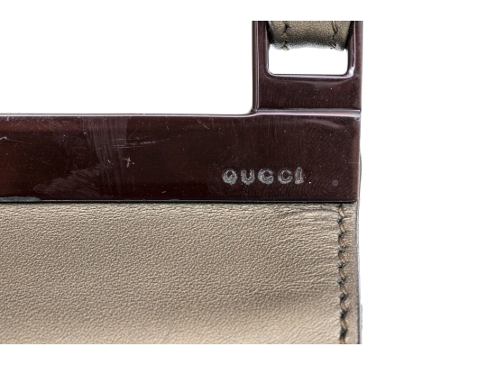 Gucci Darling Bronze Metallic Tiny Top Handle Bag