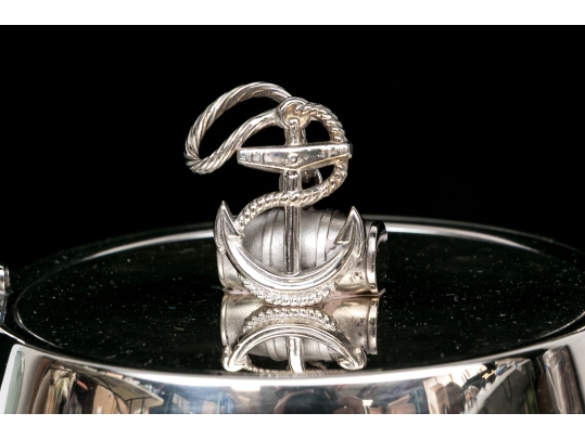 Antique Cut Glass And Silverplate Biscuit Jar