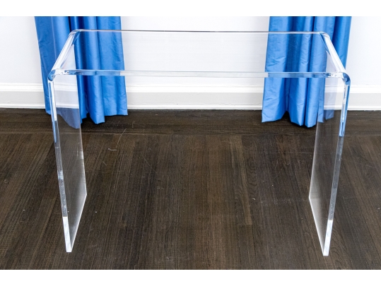 Chic Lucite Waterfall Console Table