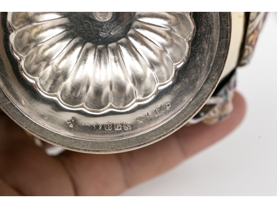 Fine Silverplate Vemeil Footed Bowl