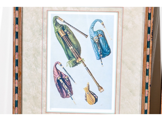Set Of Eight Decorative Prints Of Instruments