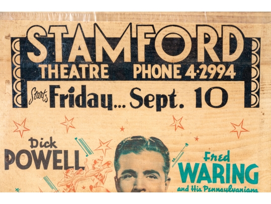 Collection Of Seven 1930's Stamford Theatre Movie Posters And  A 1953 Movie Poster