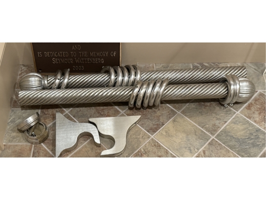 Heavy Wooden Spindle Curtain Rod