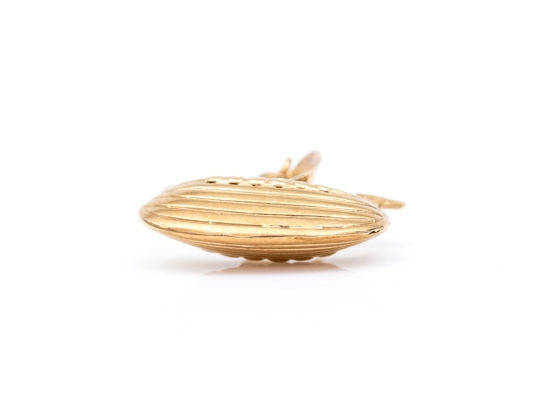14K Unique Viking Ship Pendant